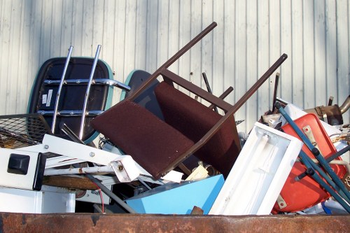 Abandoned furniture repurposing site in Egham